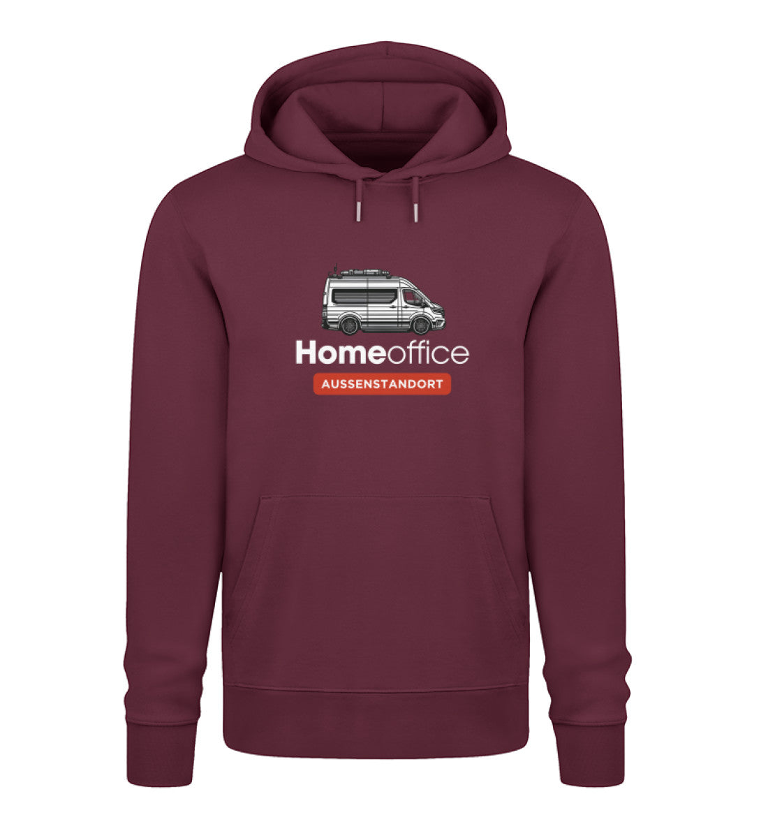 Vanlife Homeoffice - Herren Organic Hoodie - LazyDonkeyDesign