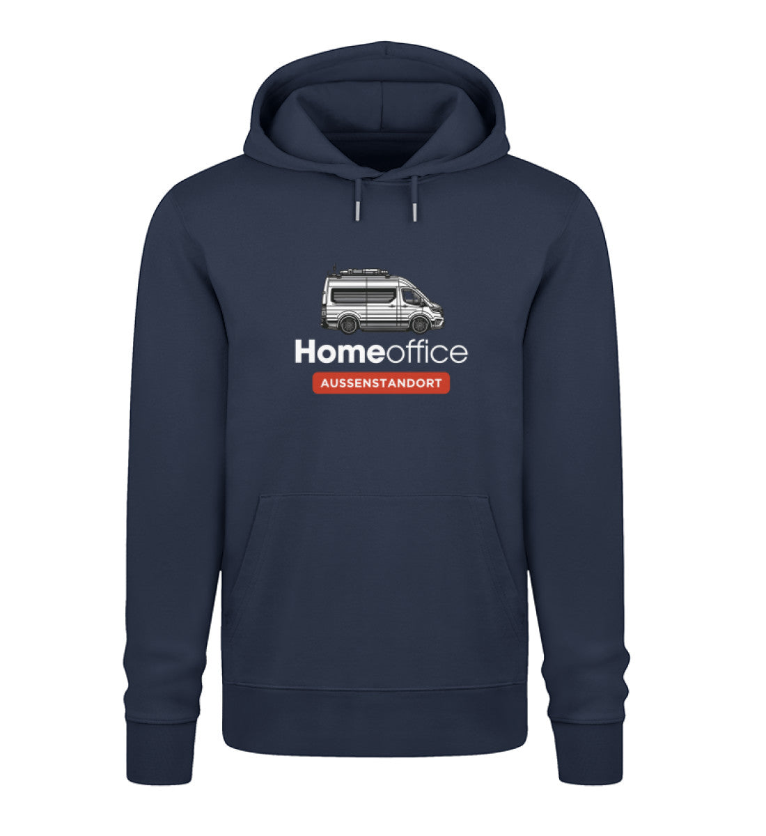Vanlife Homeoffice - Herren Organic Hoodie - LazyDonkeyDesign