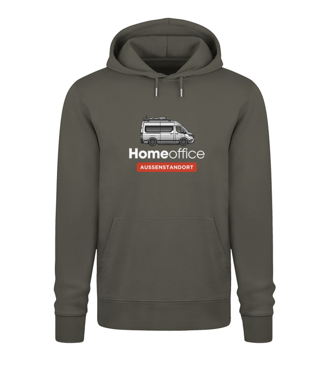 Vanlife Homeoffice - Herren Organic Hoodie | LazyDonkeyDesign