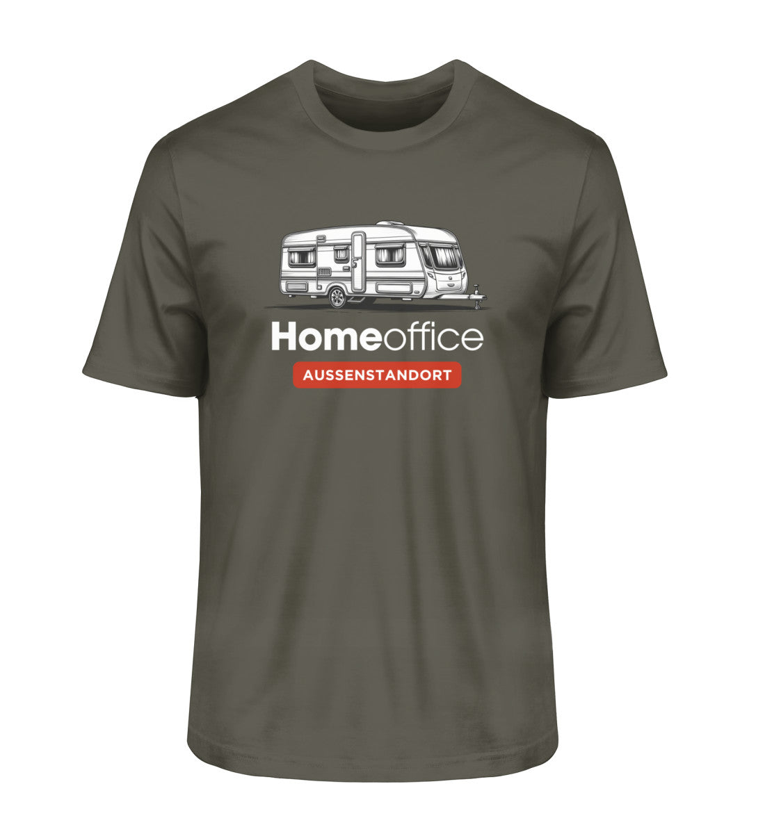 Wohnwagen Homeoffice - Herren Organic Shirt - LazyDonkeyDesign