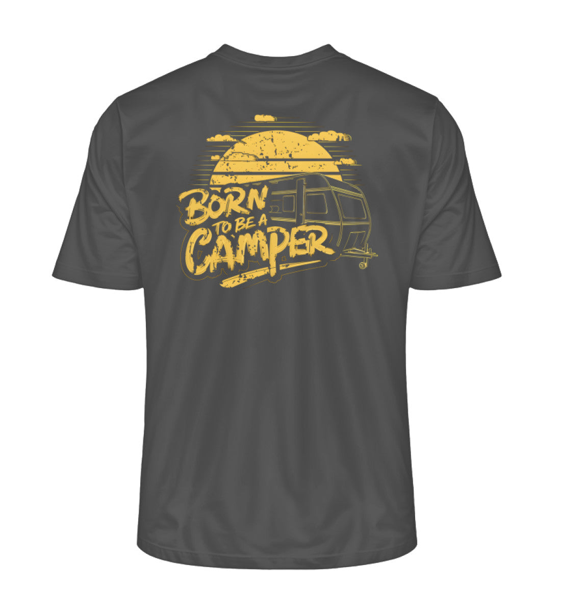 Born to be a Camper - Herren Organic Shirt - Old - LazyDonkeyDesign