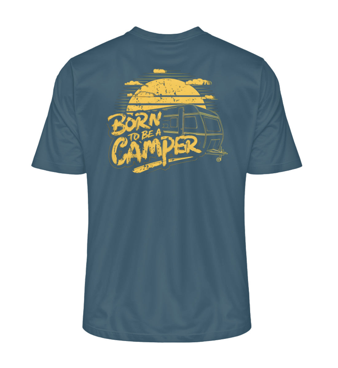 Born to be a Camper - Herren Organic Shirt - Old - LazyDonkeyDesign