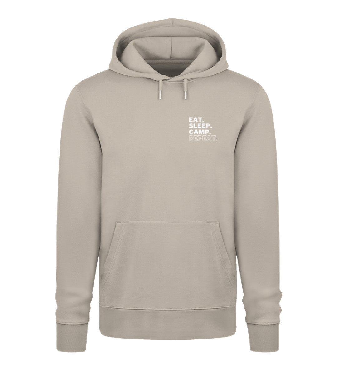 Eat Sleep Camp Repeat - Unisex Organic Hoodie - Stick