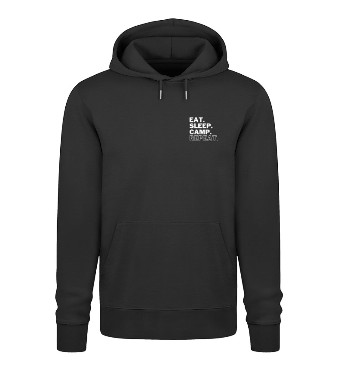 Eat Sleep Camp Repeat - Unisex Organic Hoodie - Stick