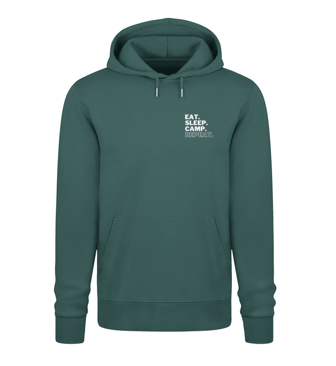 Eat Sleep Camp Repeat - Unisex Organic Hoodie - Stick