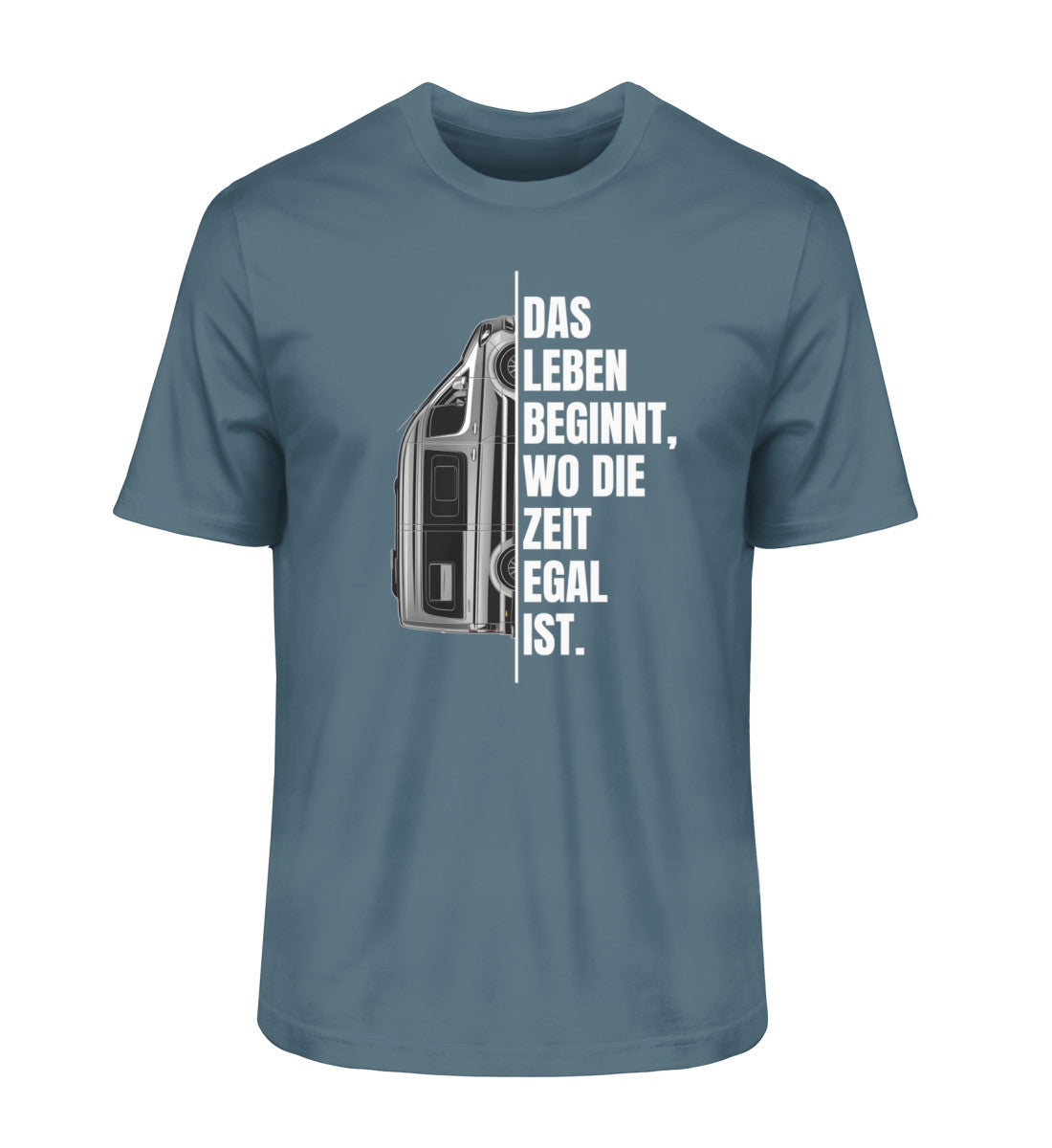 Camping ist Zeitlos Herren Vanlife T-Shirt in Stargazer