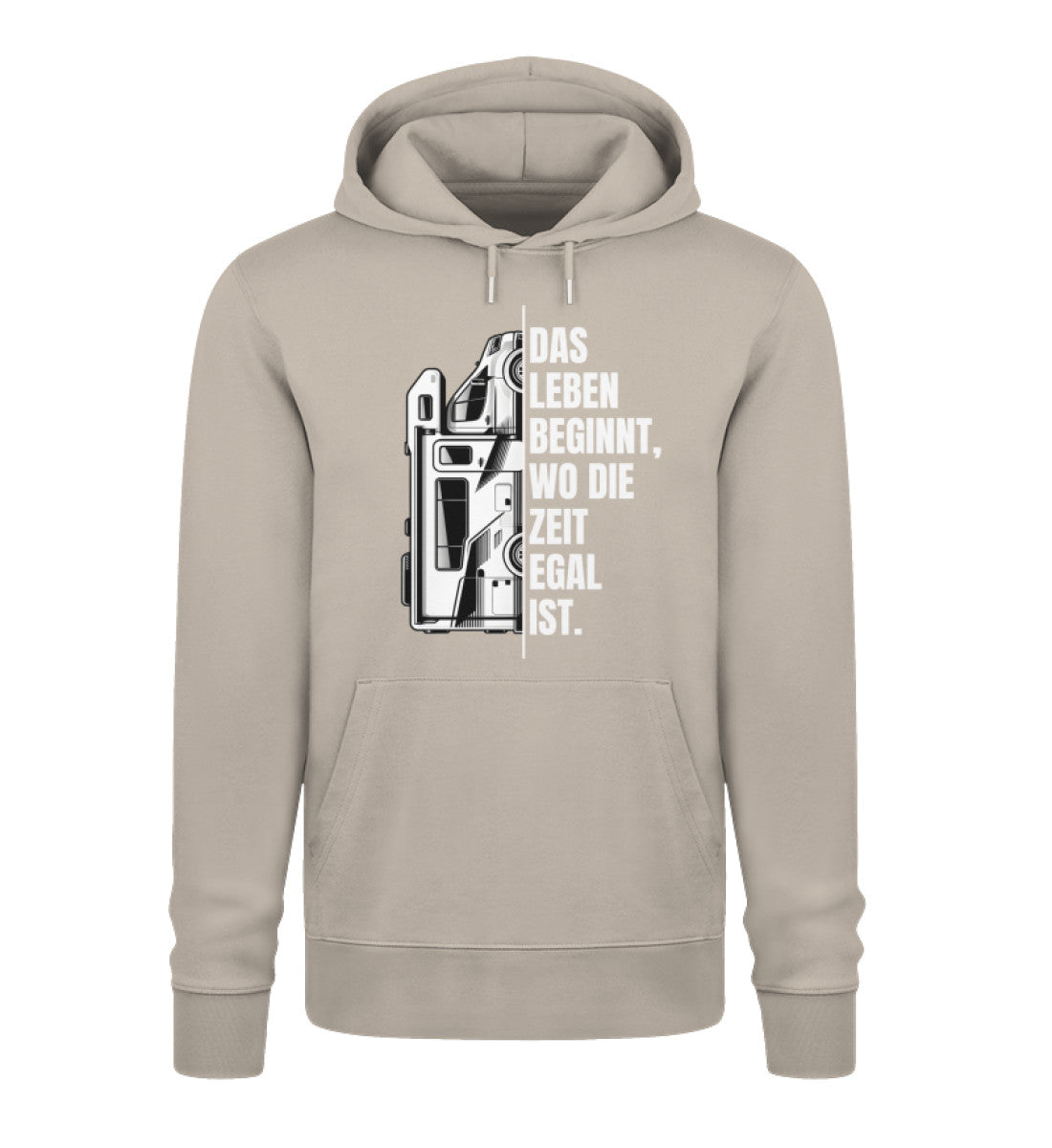Camping ist Zeitlos - Herren Organic Hoodie - Wohnmobil - LazyDonkeyDesign