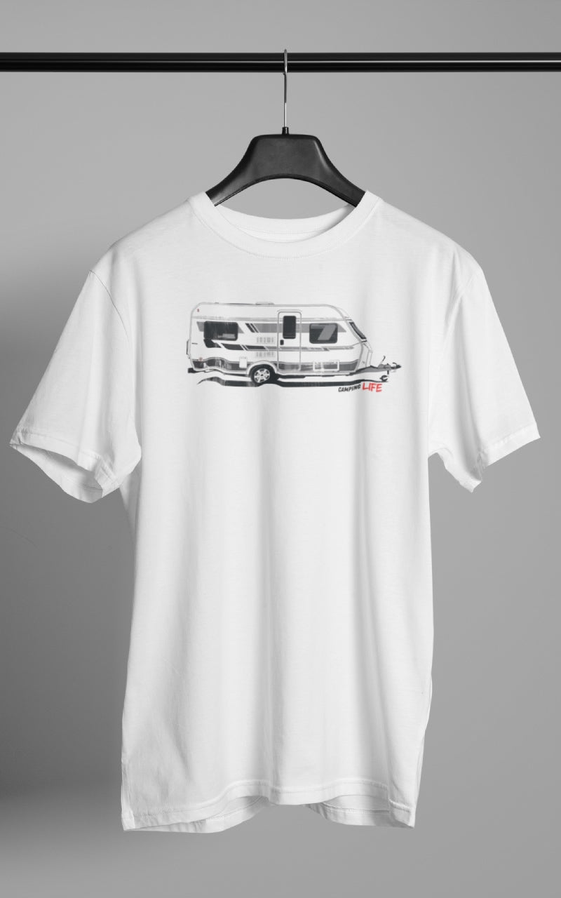 Herren Camping T-Shirt - Wohnwagen Camping Life
