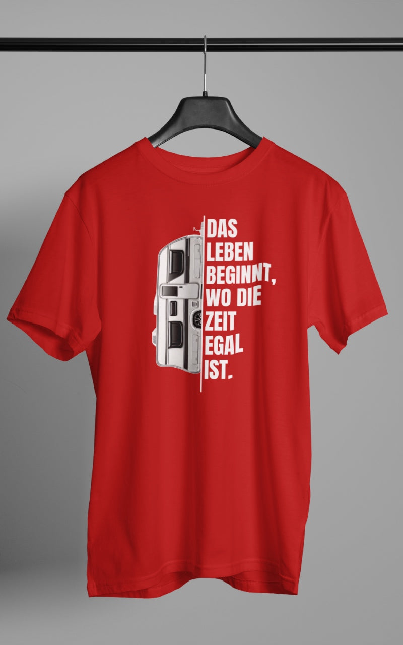 Herren Camping T-Shirt - Camping ist Zeitlos - Wohnwagen