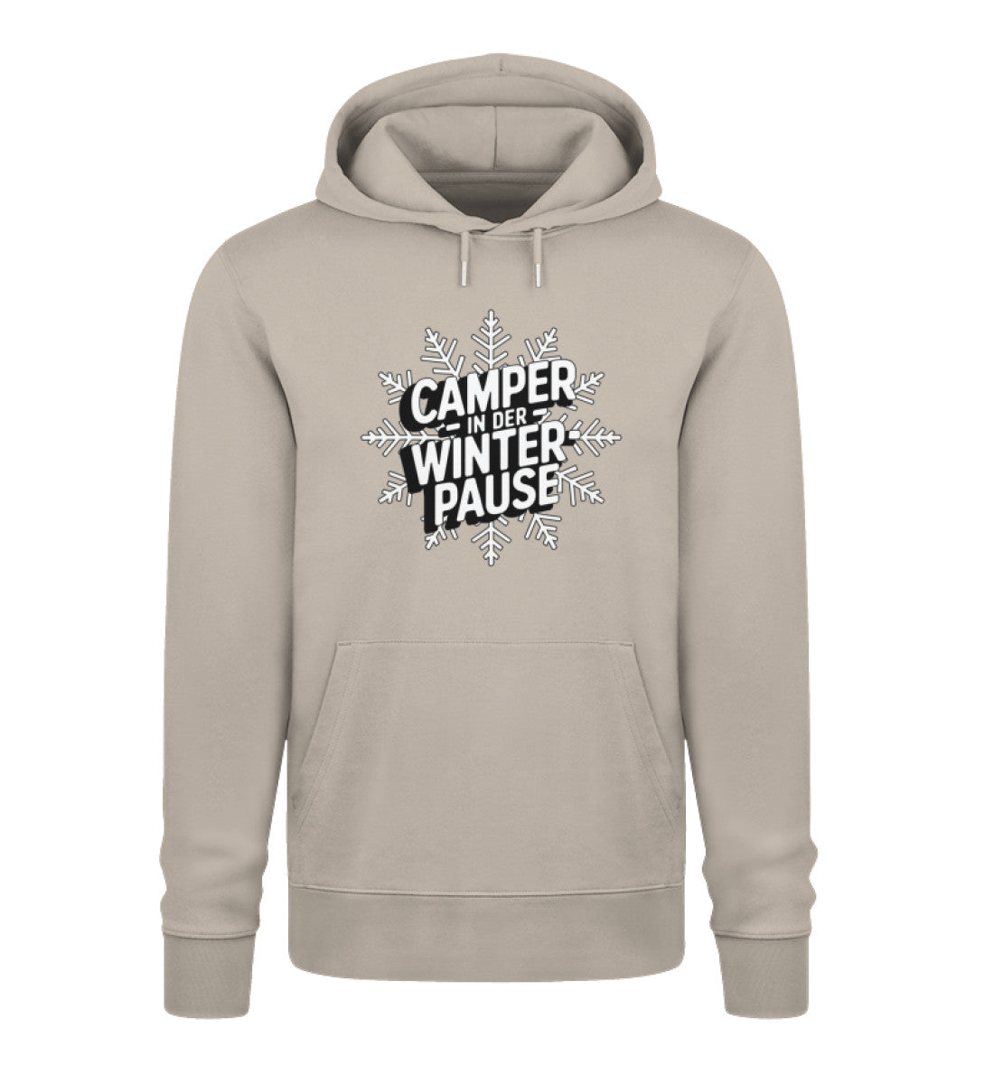 Camper in Winterpause - Herren Organic Hoodie - LazyDonkeyDesign