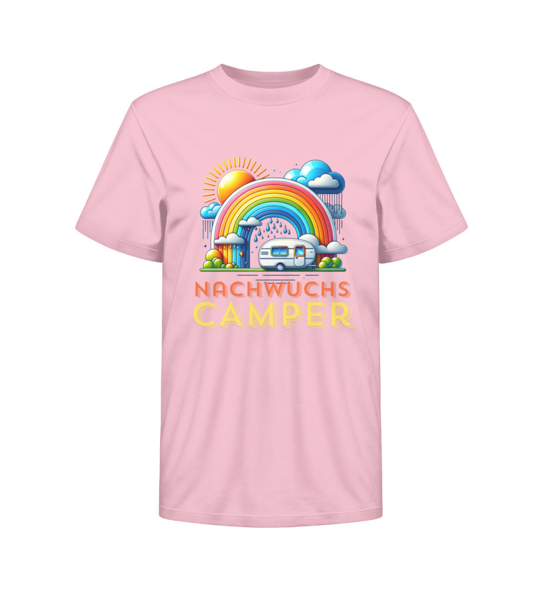 Nachwuchs Camper Kinder Organic T-Shirt in Cotton Pink