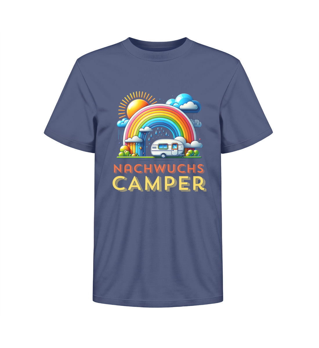 Nachwuchs Camper Kinder Organic T-Shirt in French Navy
