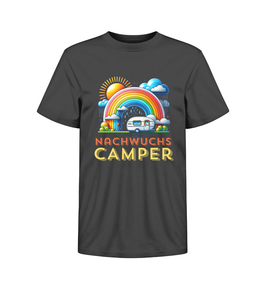 Nachwuchs Camper Kinder Organic T-Shirt in Schwarz