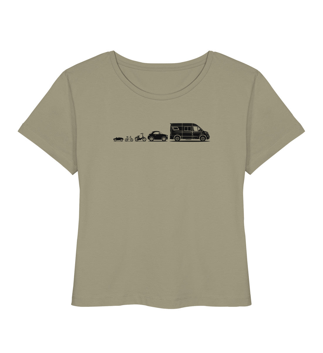 Evolution Vanlife - Damen Organic T-Shirt - LazyDonkeyDesign