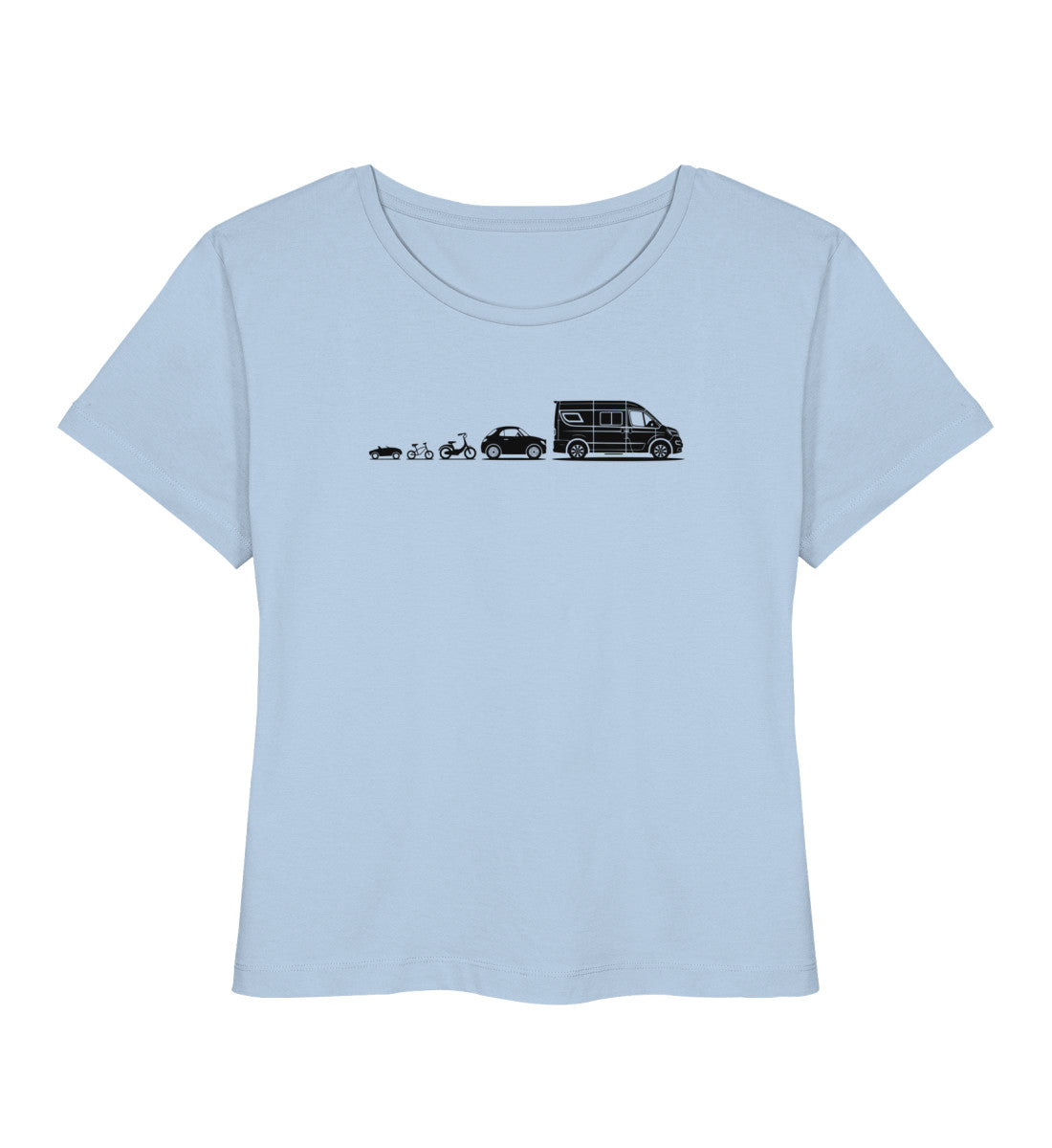 Evolution Vanlife - Damen Organic T-Shirt - LazyDonkeyDesign