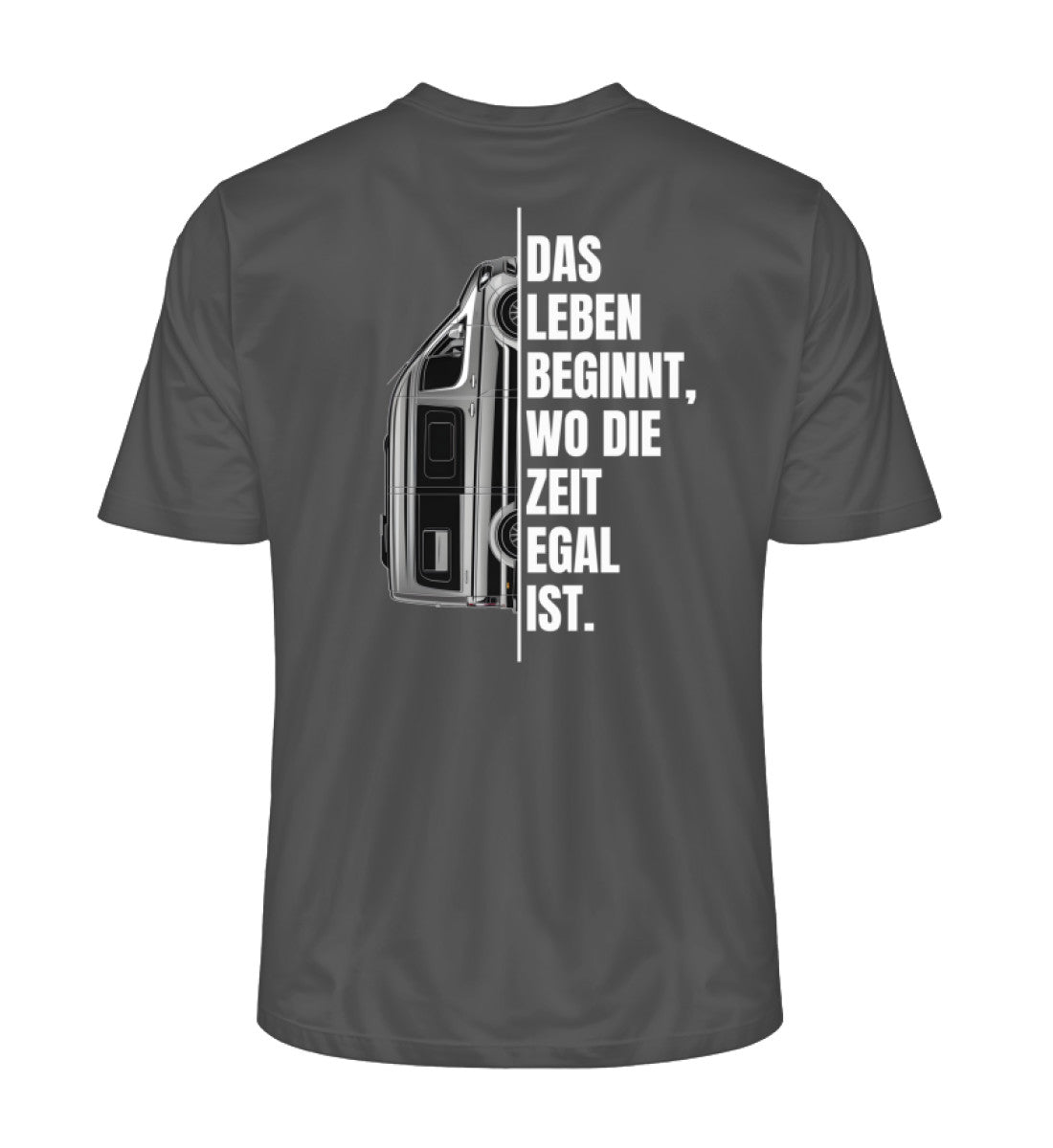 Camping ist Zeitlos - Herren Organic Shirt - Vanlife - Rückenmotiv - LazyDonkeyDesign