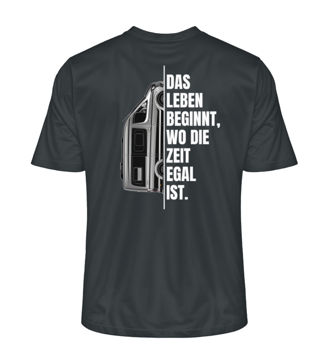 Camping ist Zeitlos - Herren Organic Shirt - Vanlife - Rückenmotiv - LazyDonkeyDesign