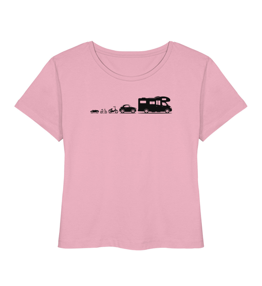 Evolution Wohnmobil - Damen Organic T-Shirt - LazyDonkeyDesign