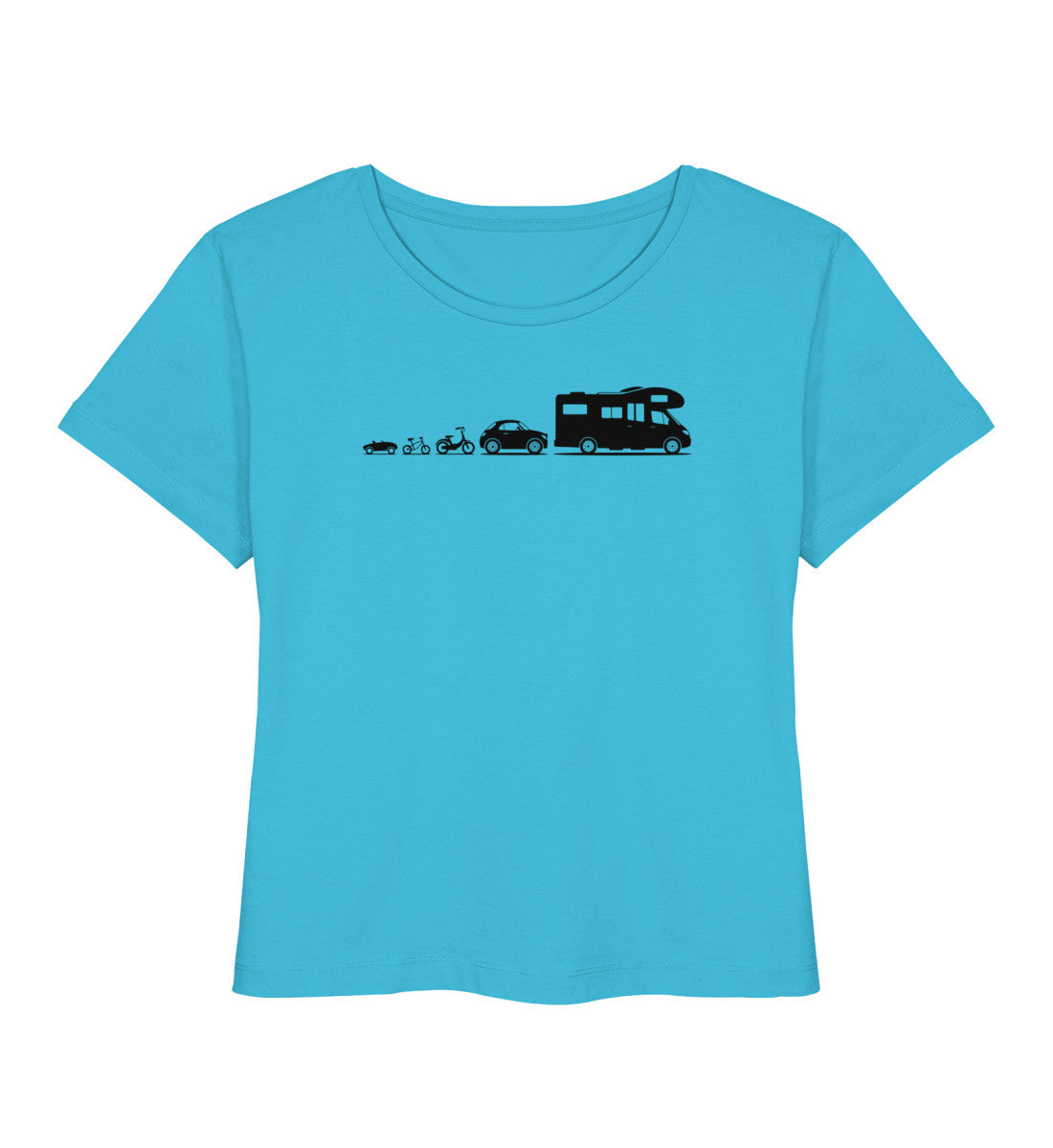 Evolution Wohnmobil - Damen Organic T-Shirt - LazyDonkeyDesign