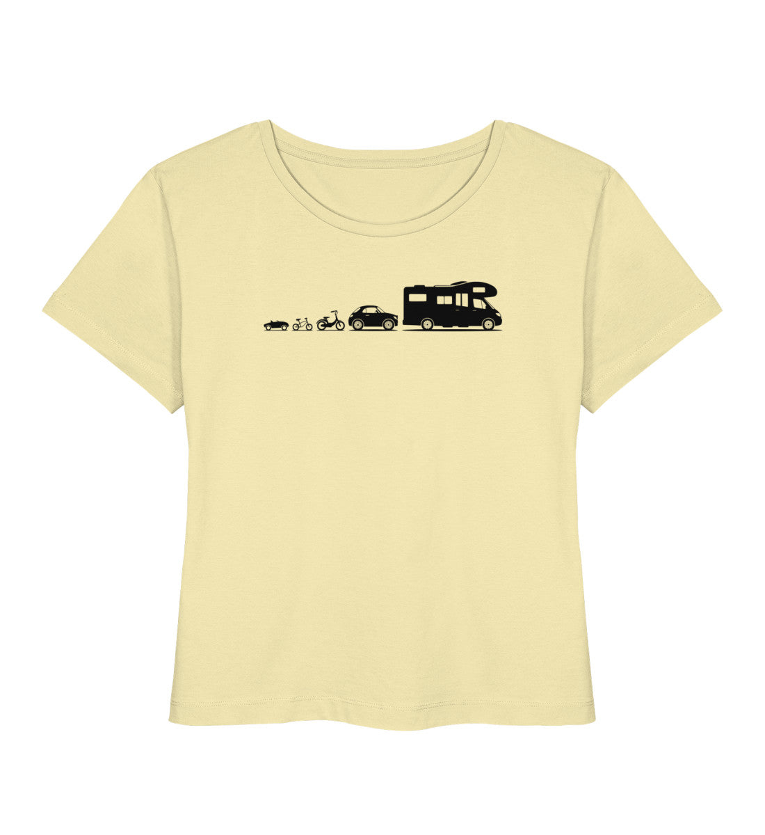 Evolution Wohnmobil - Damen Organic T-Shirt - LazyDonkeyDesign