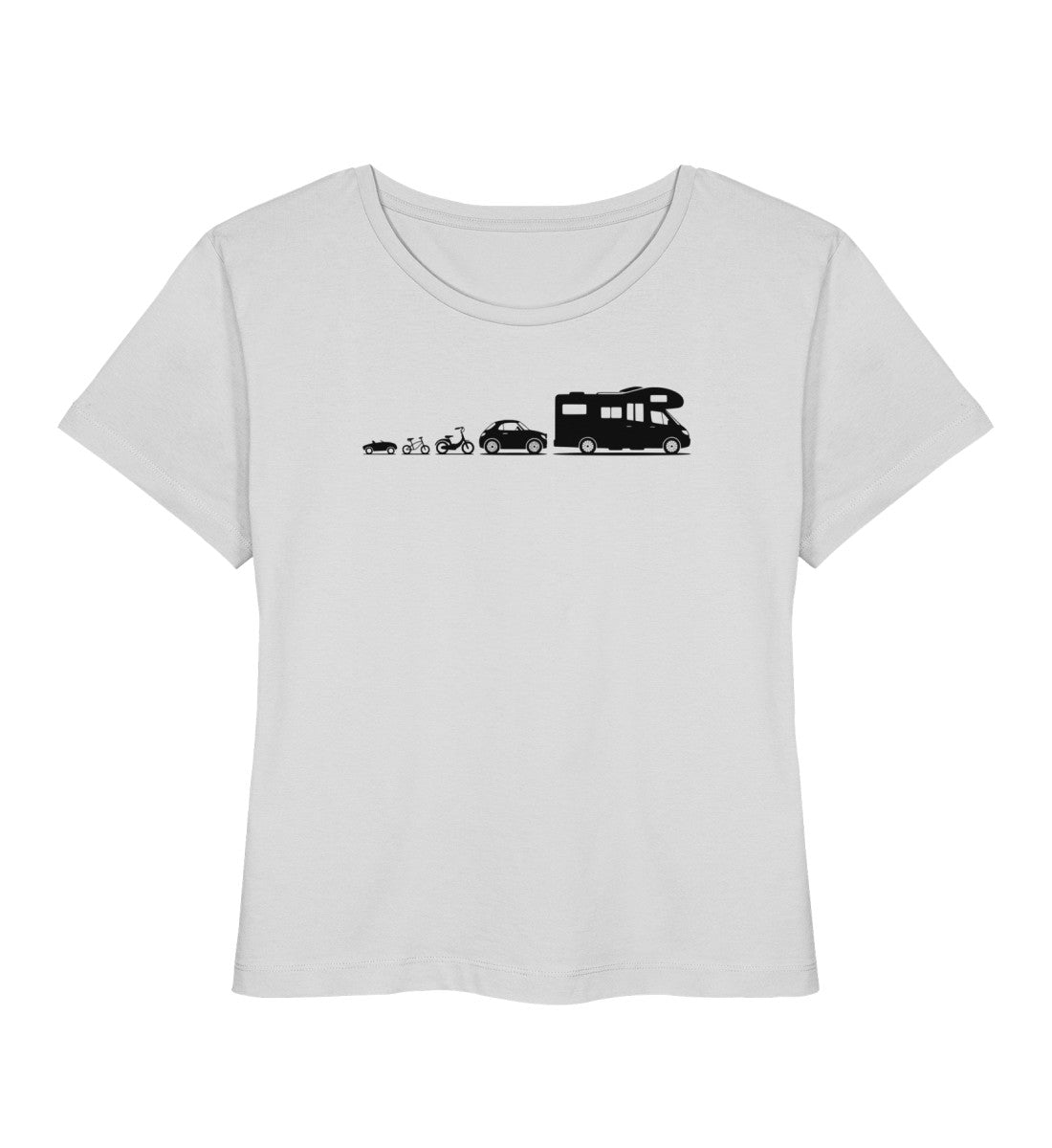 Evolution Wohnmobil - Damen Organic T-Shirt - LazyDonkeyDesign