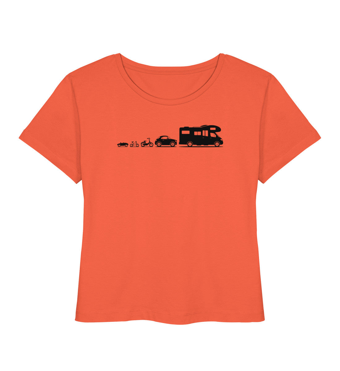 Evolution Wohnmobil - Damen Organic T-Shirt - LazyDonkeyDesign