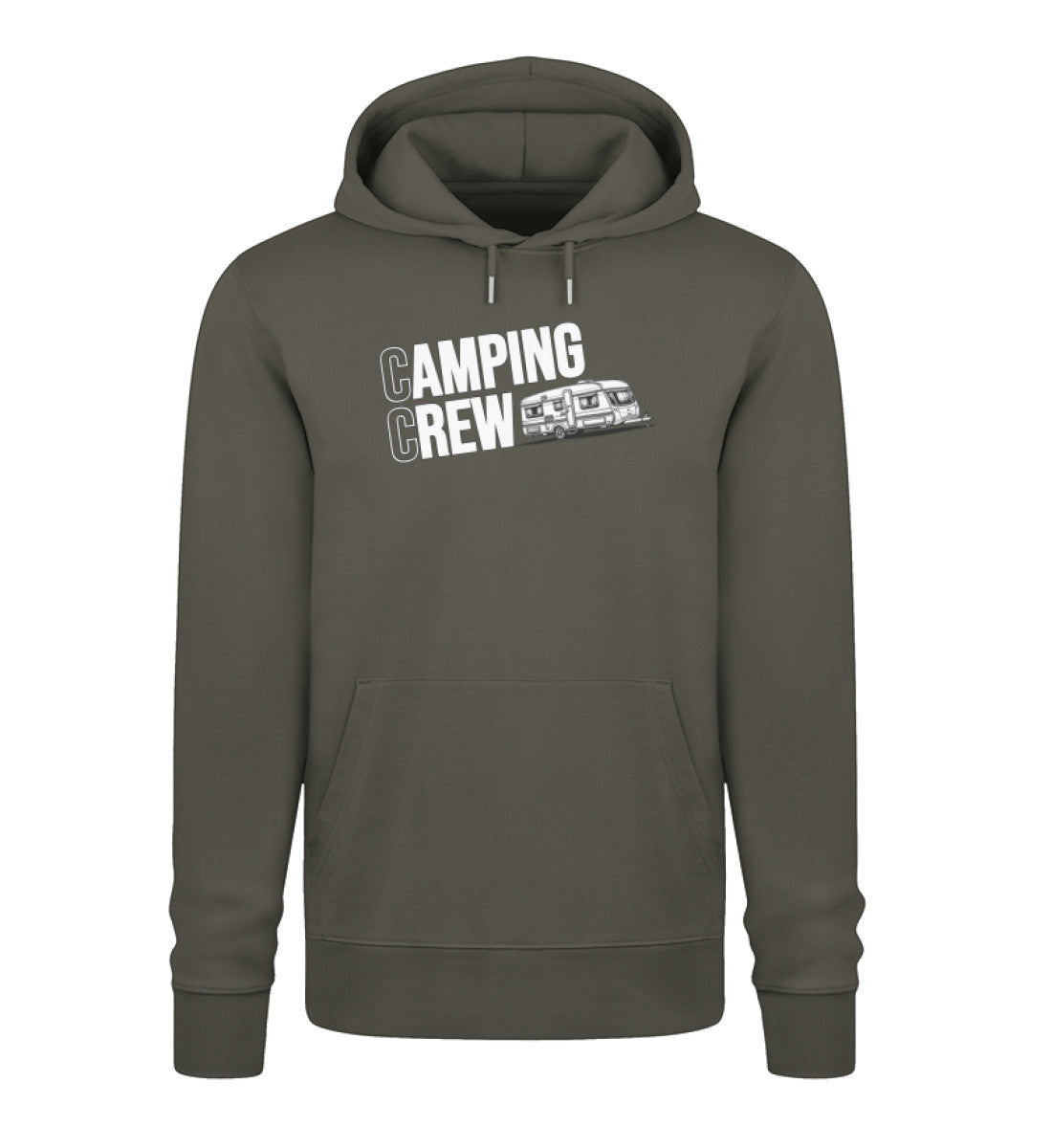 Wohnwagen Camping Crew - Herren Organic Hoodie - LazyDonkeyDesign