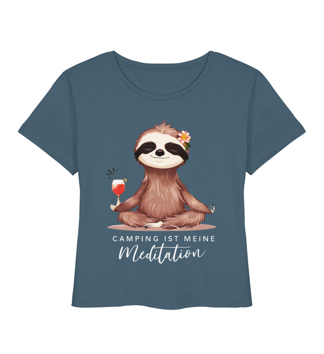Camping ist Meditation - Damen Organic T-Shirt - LazyDonkeyDesign