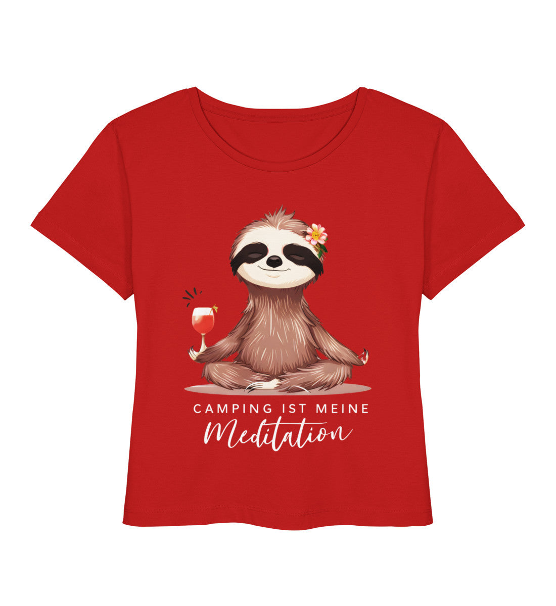 Camping ist Meditation - Damen Organic T-Shirt - LazyDonkeyDesign