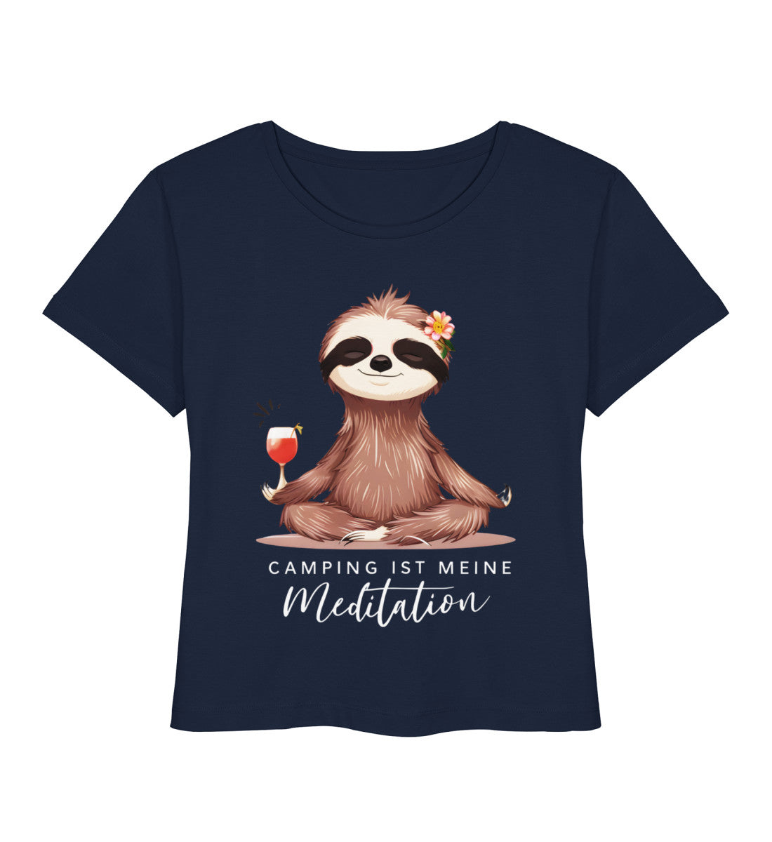 Camping ist Meditation - Damen Organic T-Shirt - LazyDonkeyDesign