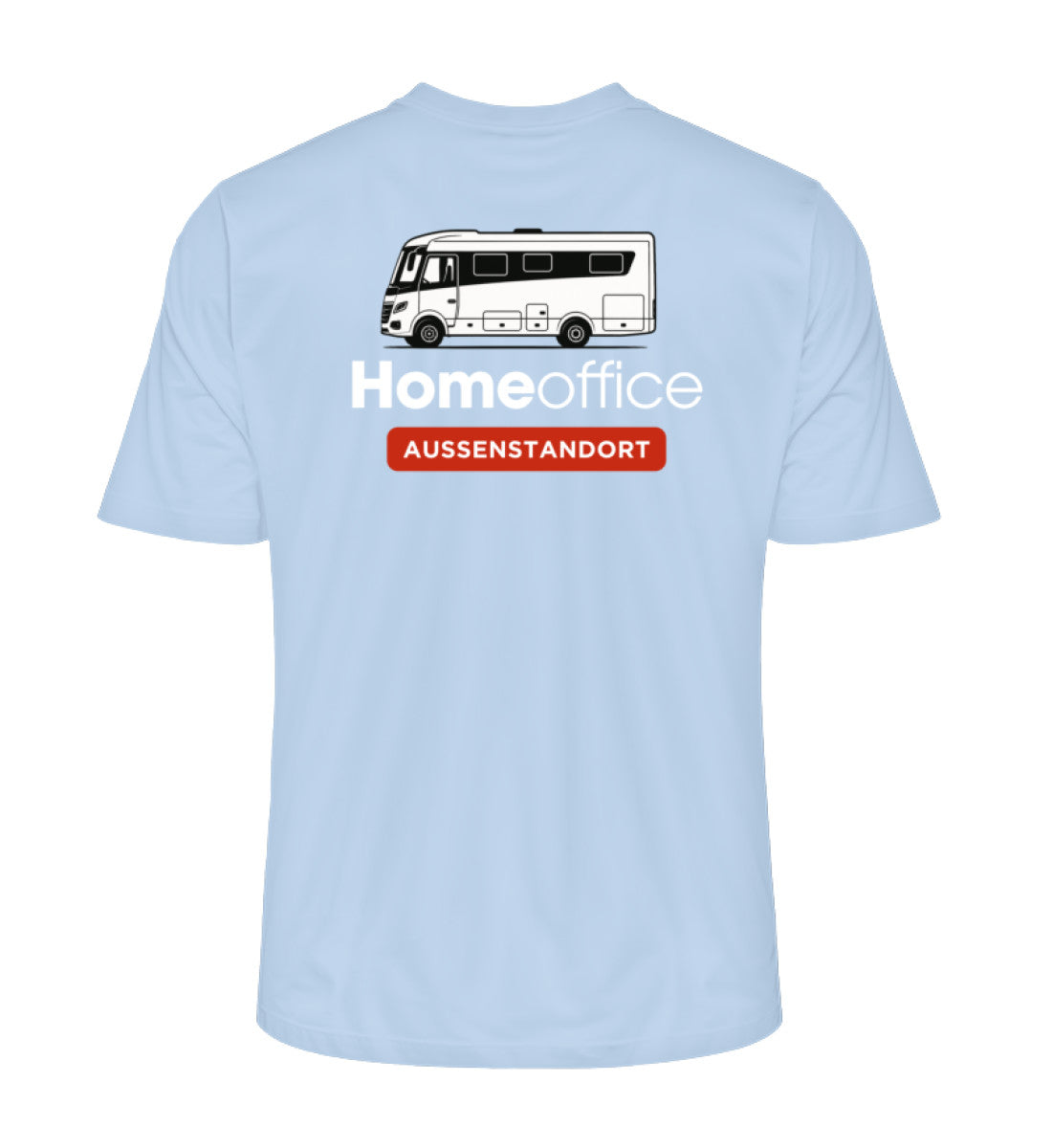 Vollintegriert Homeoffice - Herren Organic T-Shirt - Rückendruck - LazyDonkeyDesign