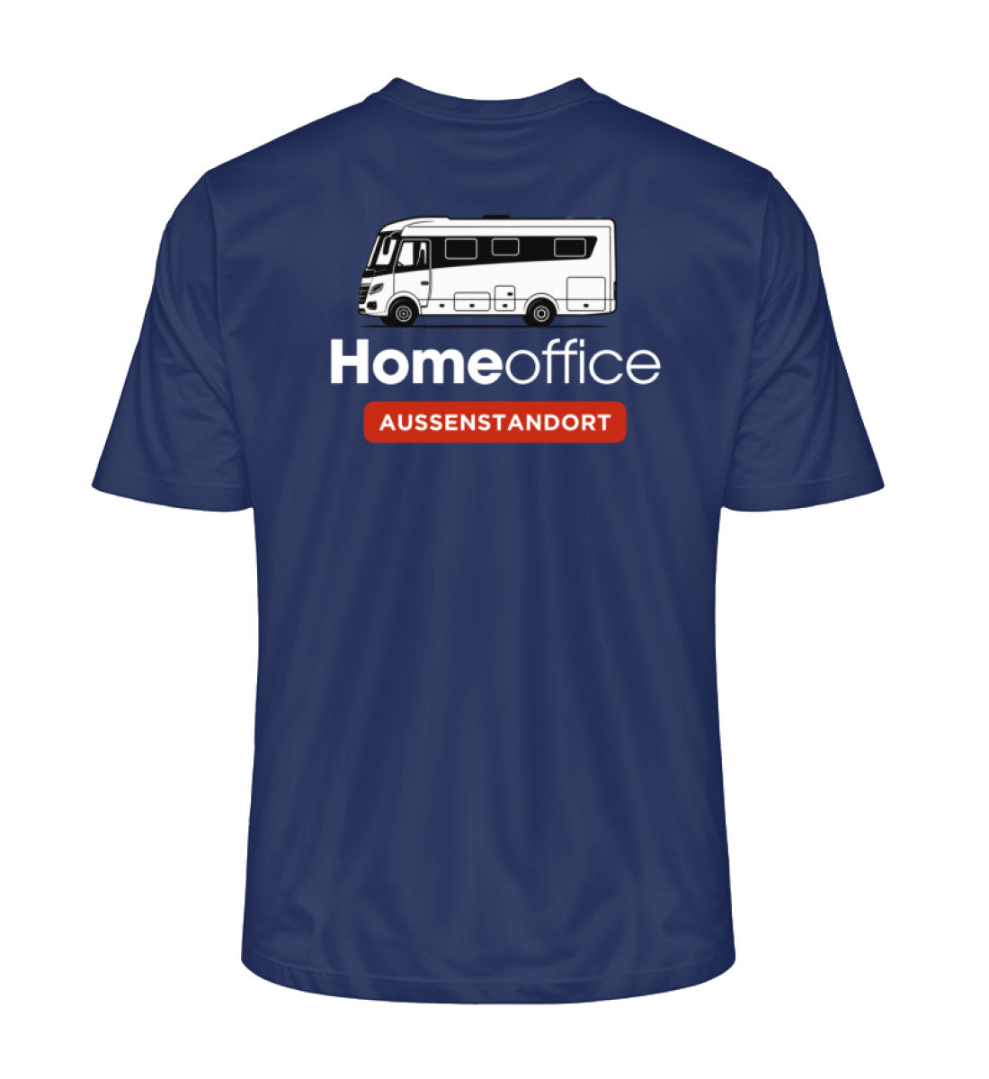 Vollintegriert Homeoffice - Herren Organic T-Shirt - Rückendruck - LazyDonkeyDesign
