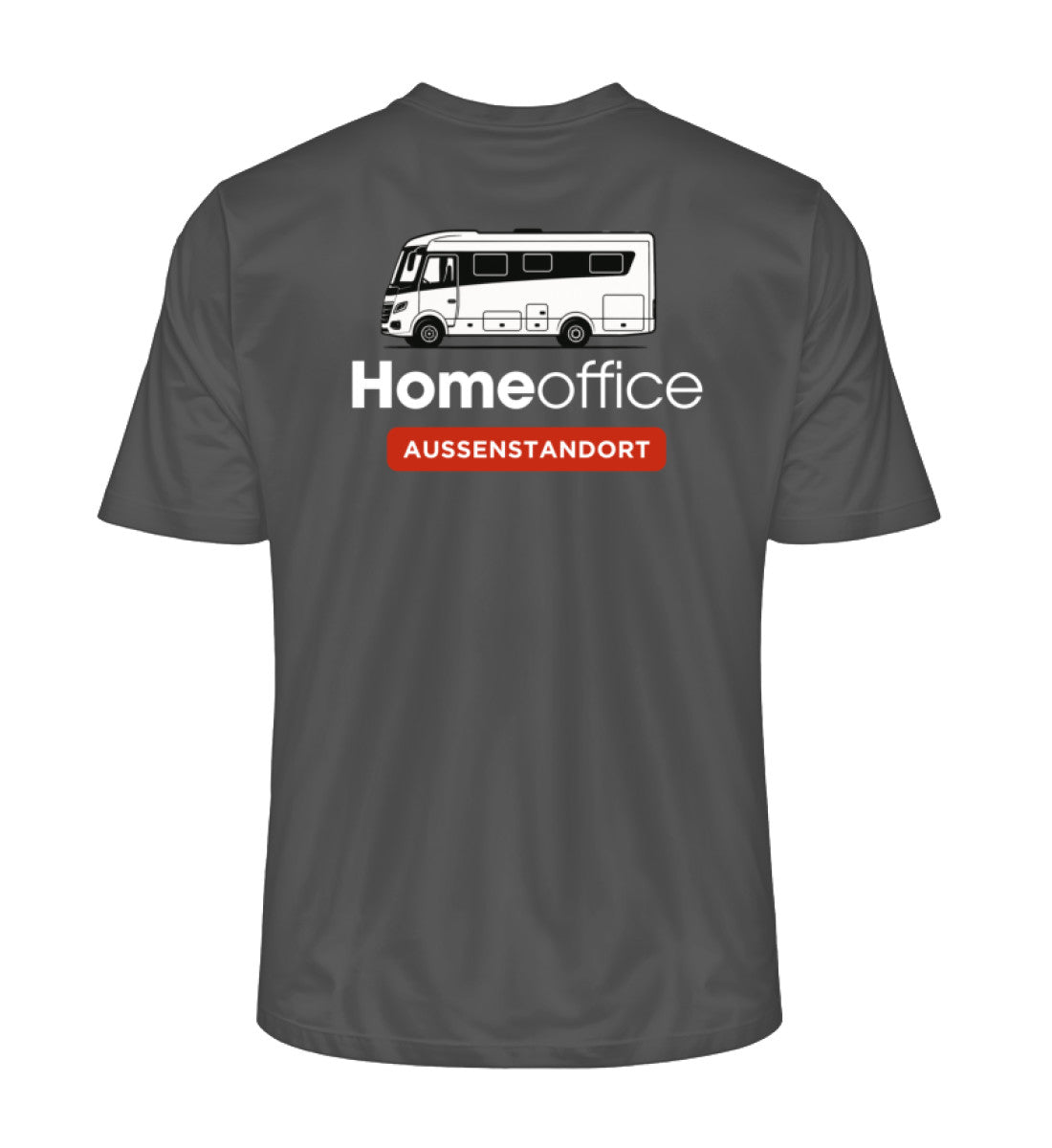 Vollintegriert Homeoffice - Herren Organic T-Shirt - Rückendruck - LazyDonkeyDesign