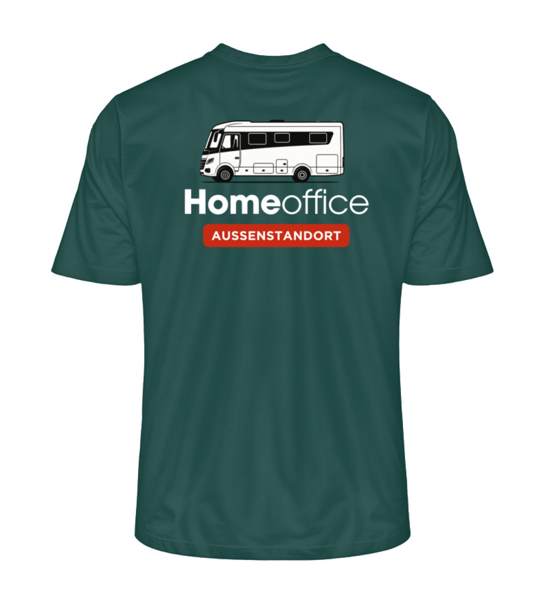 Vollintegriert Homeoffice - Herren Organic T-Shirt - Rückendruck - LazyDonkeyDesign