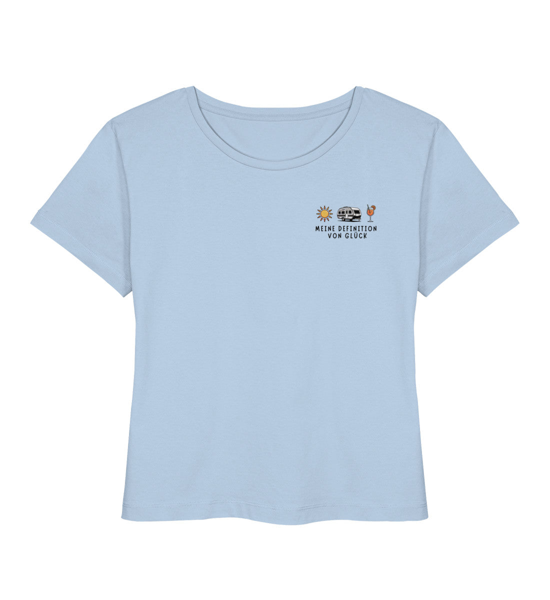 Definition von Glück - Damen Organic T-Shirt - Wohnwagen