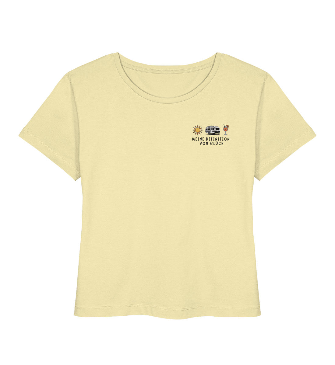 Definition von Glück - Damen Organic T-Shirt - Wohnwagen