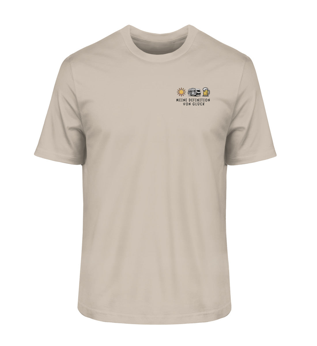 Definition von Glück - Herren Organic T-Shirt - Wohnwagen