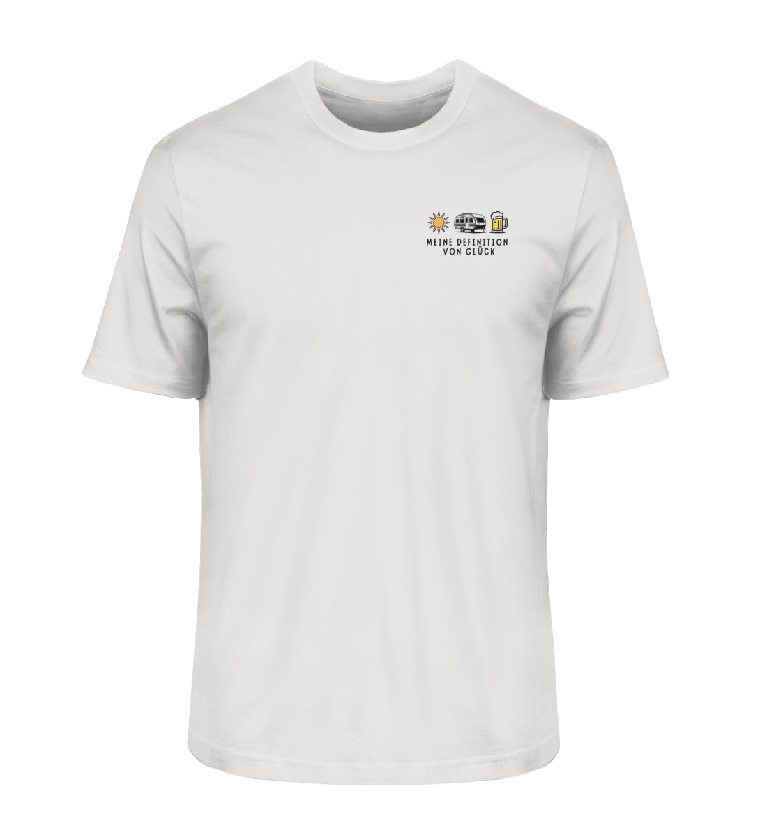 Definition von Glück - Herren Organic T-Shirt - Wohnwagen