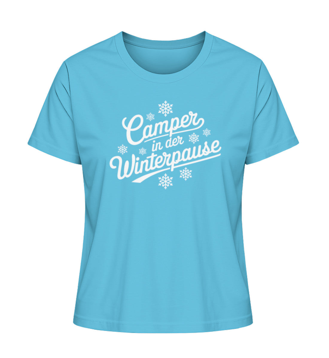 Camper im Winter - Damen Organic Shirt | LazyDonkeyDesign
