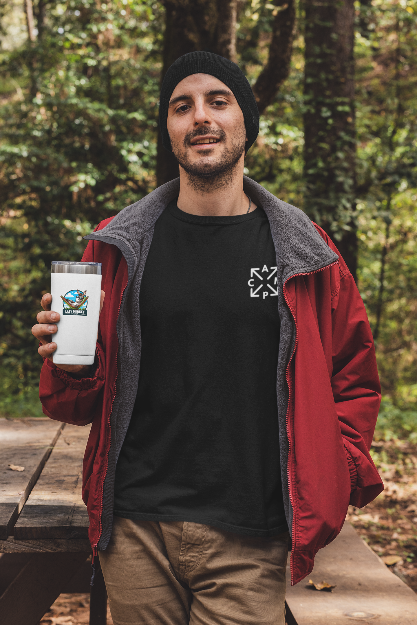 Camp Arrows - Herren Organic T-Shirt - Stick