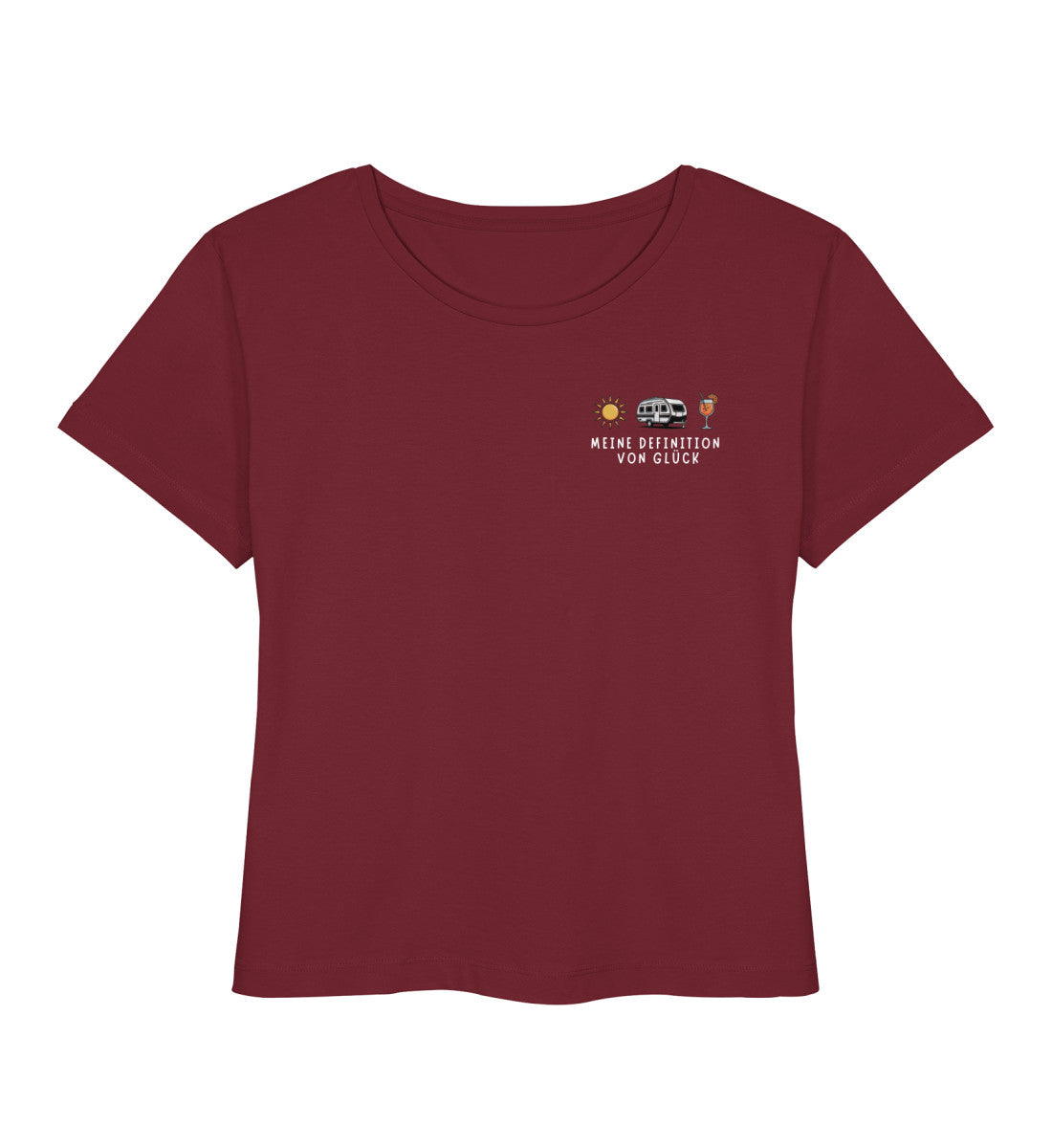 Definition von Glück - Damen Organic T-Shirt - Wohnwagen - LazyDonkeyDesign