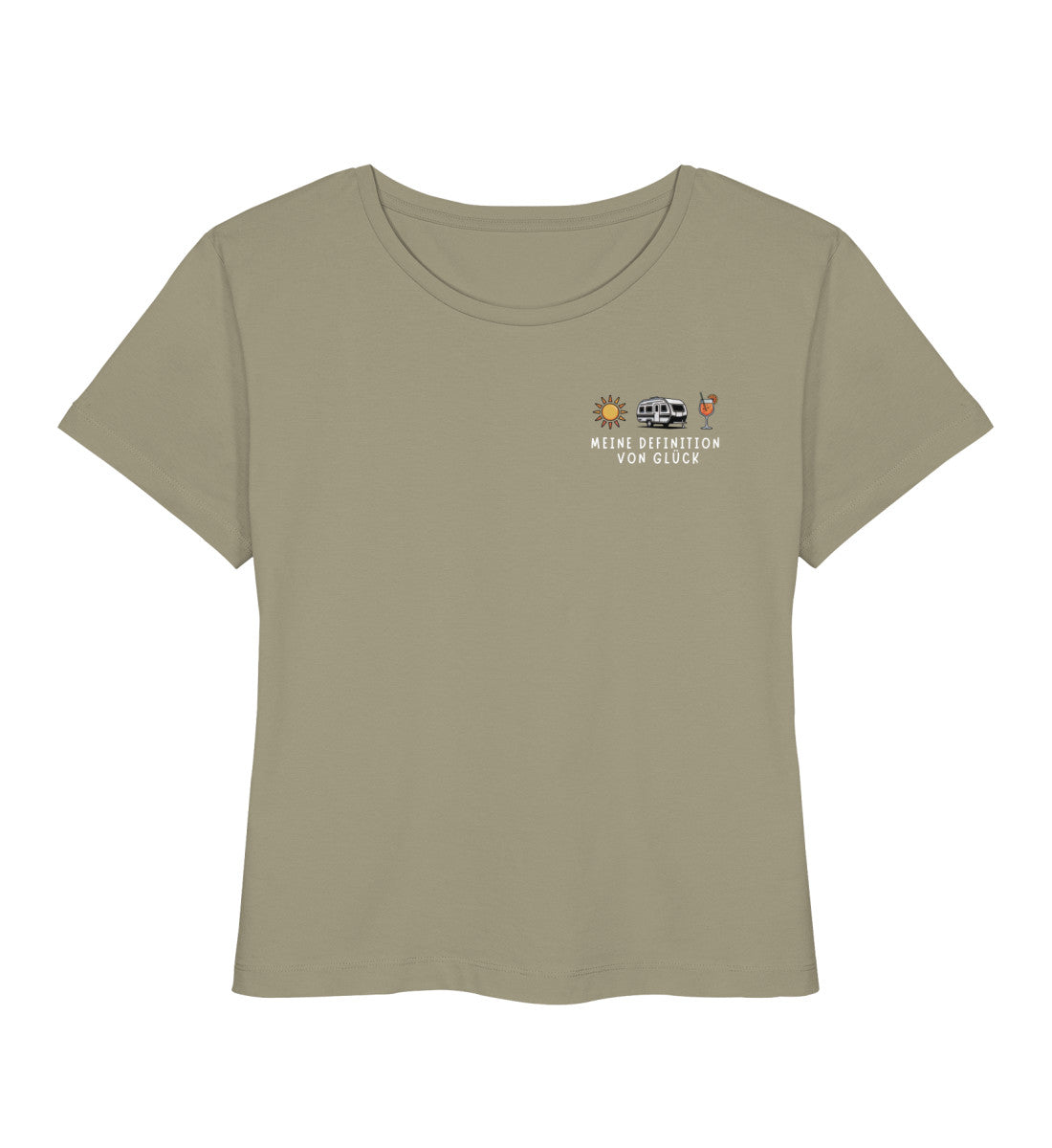 Definition von Glück - Damen Organic T-Shirt - Wohnwagen - LazyDonkeyDesign