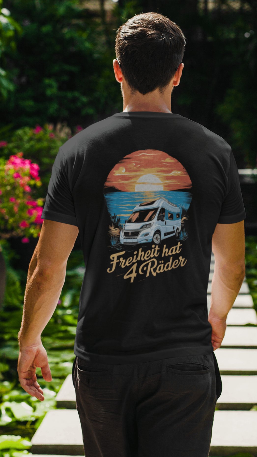 Männer Camper T-Shirt mit Van Design