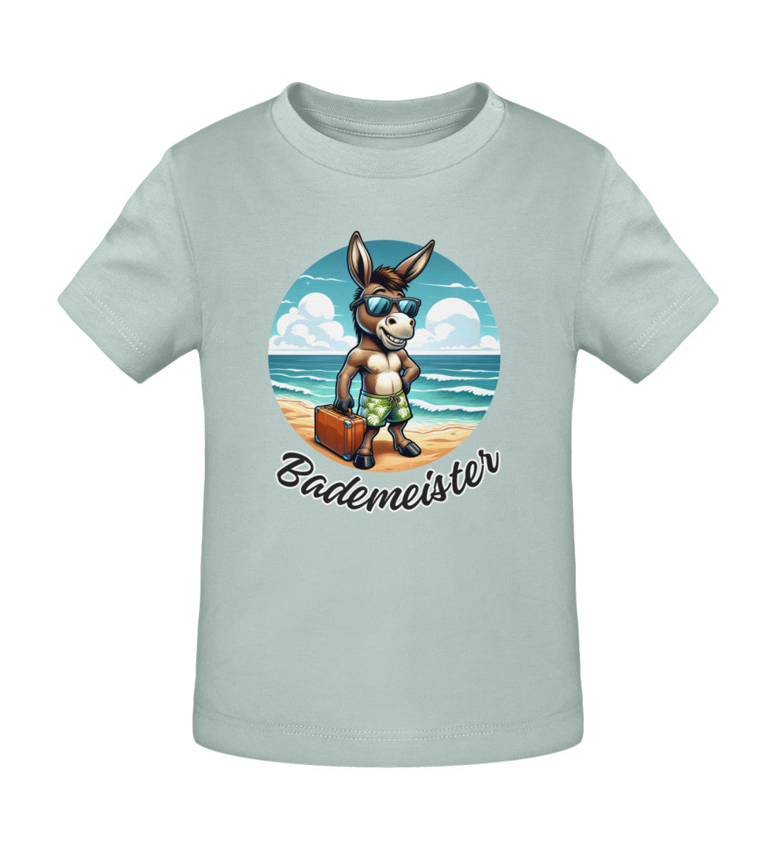 Bademeister T-Shirt für Babys in Caribbean Blue