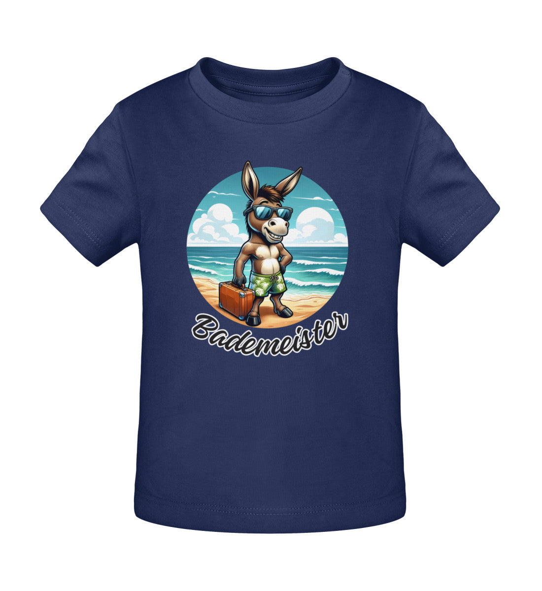 Bademeister T-Shirt für Babys in French Navy