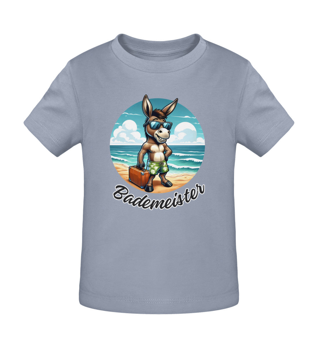 Bademeister T-Shirt für Babys in Serene Blue