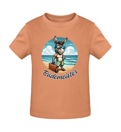 Bademeister T-Shirt für Babys in Volcano Stone