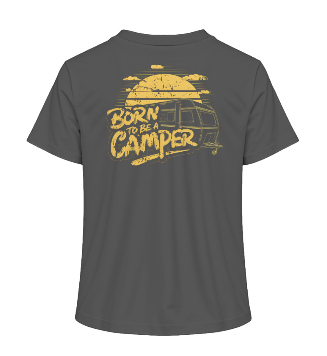 Born to be a Camper Damen T-Shirt in der Farbe Anthracite