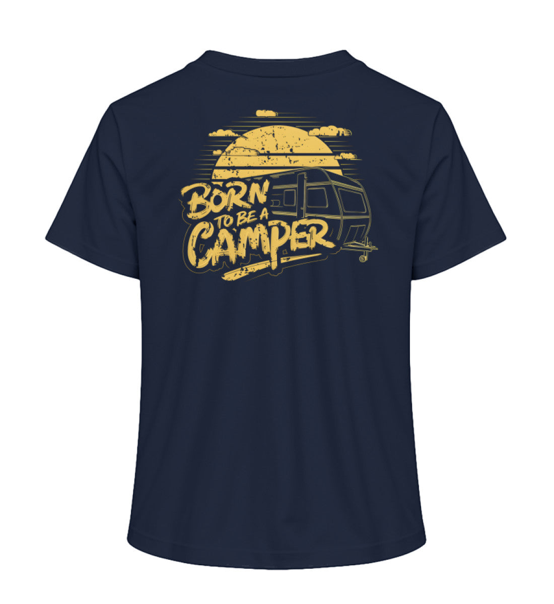 Born to be a Camper Damen T-Shirt in der Farbe French Navy