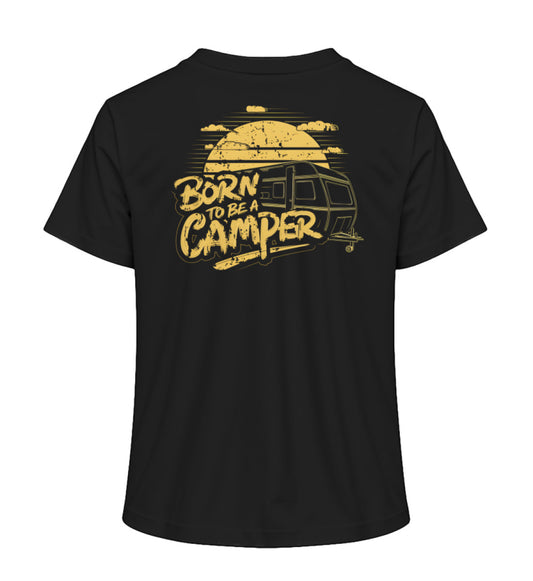 Born to be a Camper Damen T-Shirt in der Farbe Schwarz